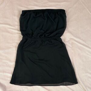 Express Black Strapless Dress
